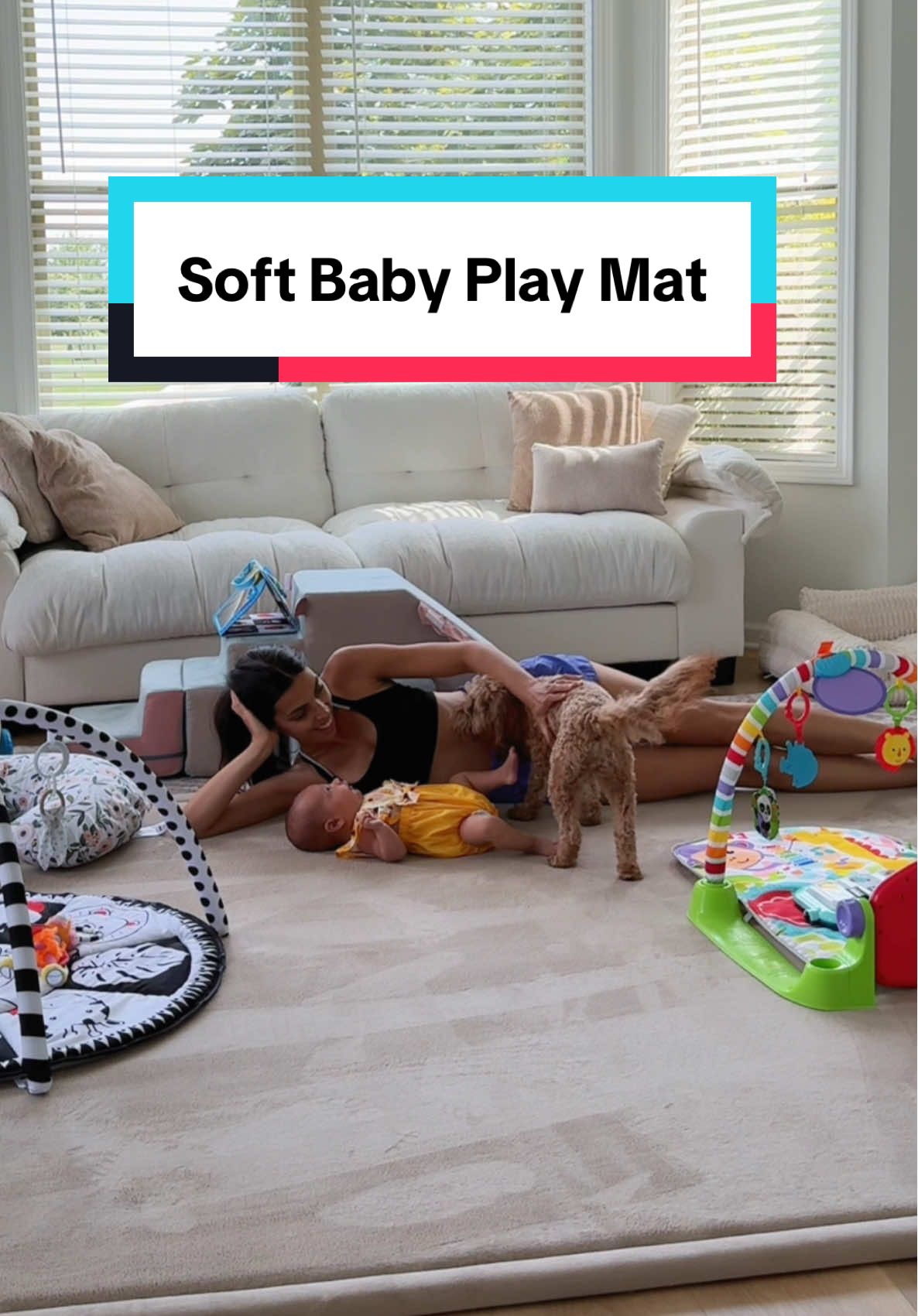 This is the greatest baby play mat I have ever found!!! We have two of them and we use all of them every single day since our house is all hardwood floors! #playmat #playroom #babymusthaves #babymat #sleepmat #mommusthaves #toddlermusthaves #tiktokshopcreatorpicks #dealsforyoudays 