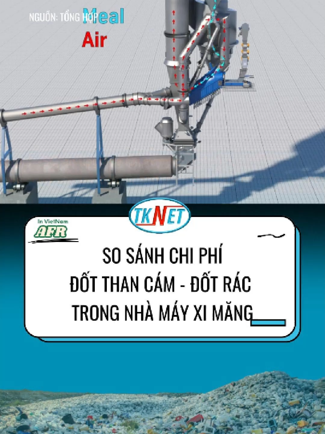 Bạn đang đốt hàng tỷ đồng mỗi năm mà không hay biết? Thay vì phụ thuộc hoàn toàn vào than cám – tại sao không tận dụng rác thải để tiết kiệm chi phí? Giải pháp AFR không chỉ giúp giảm giá thành clinker, mà còn tăng lợi nhuận và làm “xanh” nhà máy của bạn. #tknet #tkn #dotrac #AFR #tietkiemnangluong #congnghiepxanh #giamchiphi #taicheracthaicongnghiep #hethongdotracAFR #netzero2050 #ximangxanh
