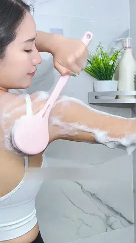 Long-Handle soft Bristle Bath Brush | Turn Every Shower into a SPA Experience#tiktokshop 