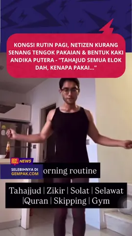 #GempakNews : Alamak netizen tegur pakaian & bentuk kaki Andika Putera  Klik link untuk baca artikel penuh & layari Gempak.com 