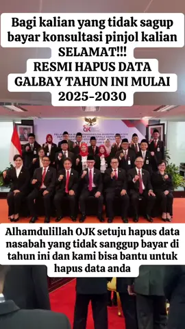OJK resmikan pemutihan data bagi nasabah PINJOL terutama bagi nasabah gagal bayar,dengan ini OJK telah resmikan cara pemutihannya. Konsultasi kan PINJOL kalian sekarang!#fyp #pinjolkejam #pinjollegal #pinjolsadis 
