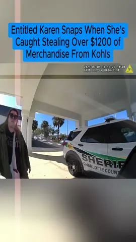 Part 2 | Entitled Karen Snaps When She's Caught Stealing Over $1200 of Merchandise From Kohls #cops #copsoftiktok 