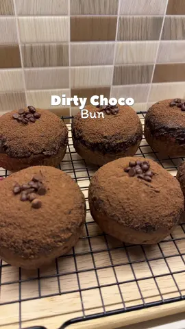 Dirty Choco Bun🍫 super lembutt & isiannya lumer🤩 wajib recook!! Stand Mixer super aesthetic dari @Ecohome Indonesia  #chocobun #roticoklat 