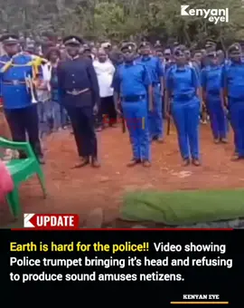 Earth to s getting harder for police as trumpet refusing to produce sound 😂😂#trending #kenyantiktok🇰🇪 ##kenyaneye #genz #africa 