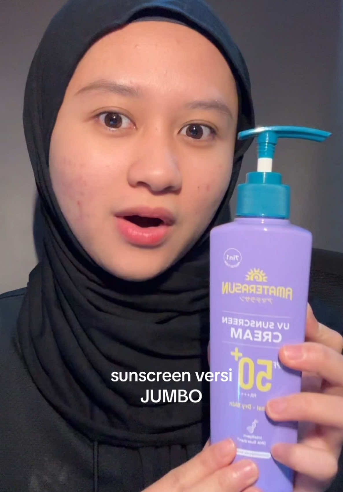 akhirnyaaa sekarang Amaterasun sunscreen cream  udah ada yg versi jumbonya 240ml sama yg kecil 10ml!! jd gatakut cepet abiiis @Amaterasun #SPFspecialist