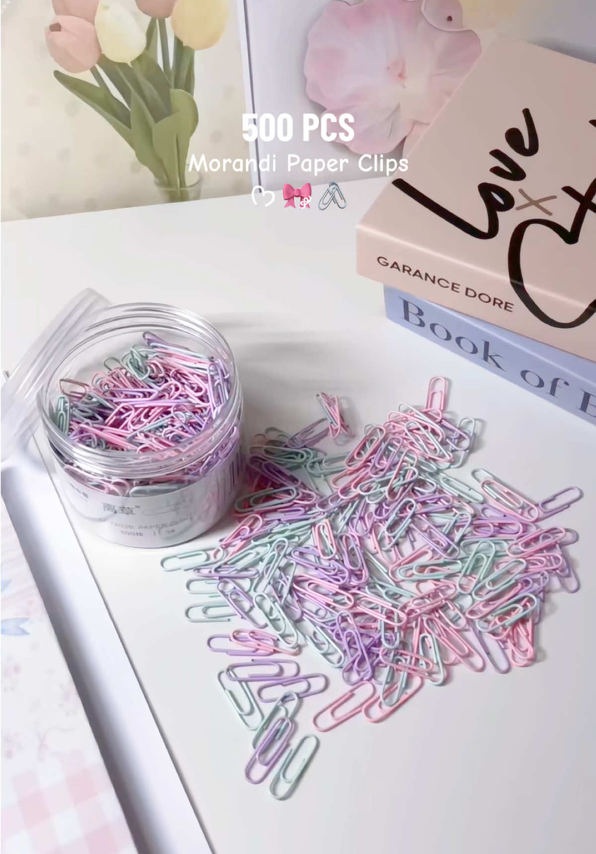 So many paper clips for only 36 pesos 😍💖 #paperclips #paperclipset #morandicolor #aestheticstationery #officesupplies #schoolsupplies #studentsupplies #papersupplies 