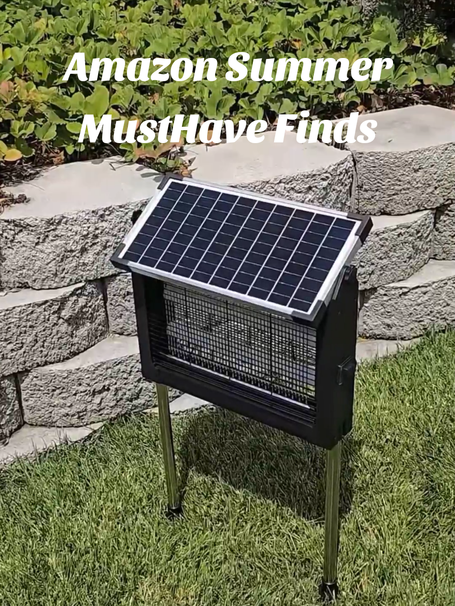 Amazon Solar-Powered Bug Zapper ✨  Products Linked in Bio✨ ‎Shop my Amazon Storefront – just search under ( Summer Finds )✨ ‎This video is being shared for promotional purposes or to help others✨ ‎Original content belongs to its rightful owner @vintagewhitefarmhouse ‎#tiktokmademebyit #tiktokfinds #fyp #foryou #viral #amazon #amazongadgets #amazongoodthings #amazonfinds #amazonmusthave #amazonfavorites #amazonfinds2025 #viralproducts #gadgets #bkhomegoods #asmr #asmrfinds ‎#bugzapper #solar #Summer #summermusthave #night #nightfinds #summerfinds 