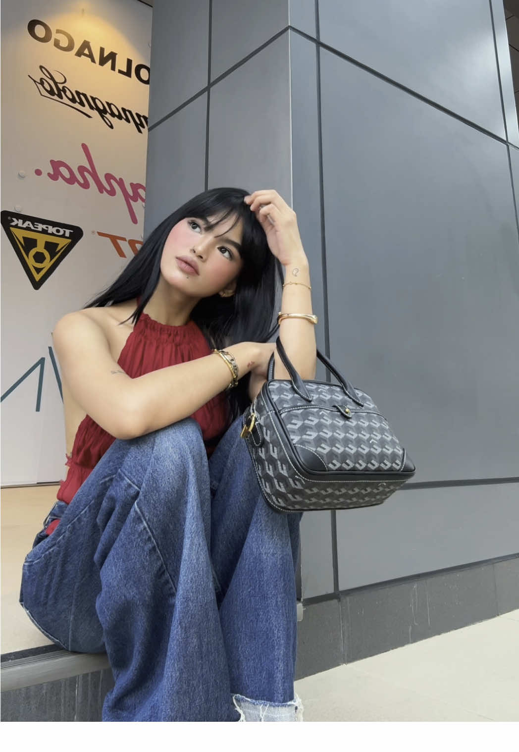 styling my Marcelo Square Tote bag by @Christy Ng Shoes 💟