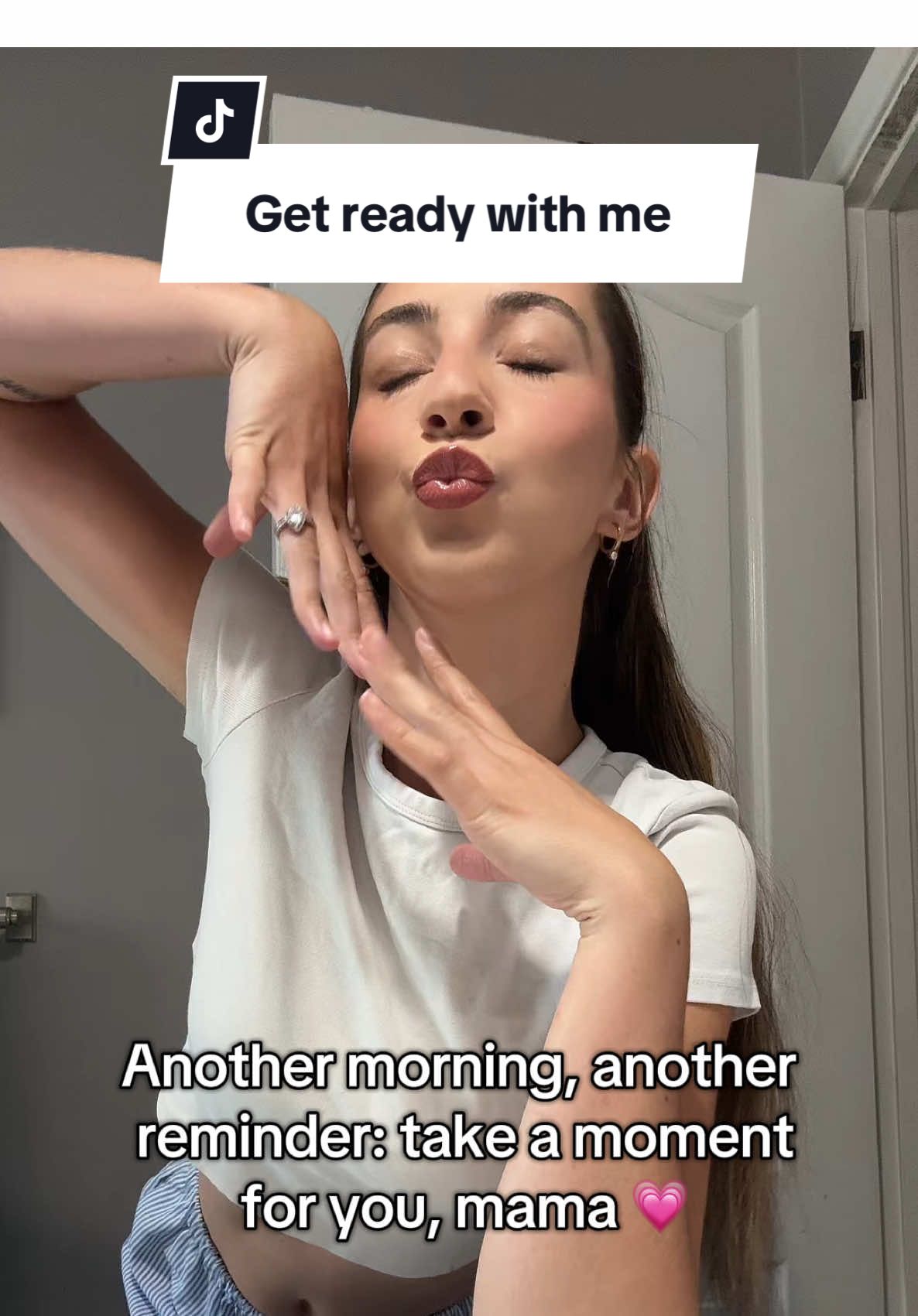 Another day of pouring into everyone else—don’t forget to pour a little into yourself too. Here’s your gentle reminder that you deserve that time. 🧖‍♀️☕✨ #grwm #momlifeunfiltered #prioritizeyou #morningroutine #beauty #girlmom #momoftwo #metime @QUO @Rare Beauty @Glow Recipe @Physicians Formula @Olehenriksen @makeupbymario 