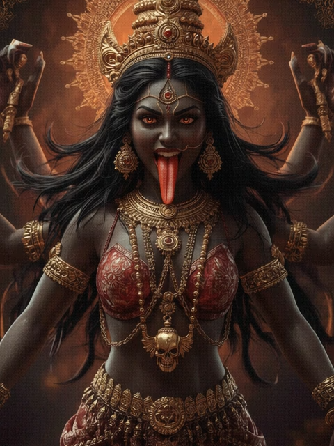 พลังแห่งความมืดอันศักดิ์สิทธิ์ของพระแม่กาลี | Kali the Divine Destroyer “คุณรู้หรือไม่? ผู้หญิงคนนี้คือเทพแห่งการทำลายล้าง!” พระแม่กาลี เทพีแห่งการทำลายล้างและการปกป้อง สัญลักษณ์ของความกล้าหาญและการปัดเป่าความชั่วร้าย ด้วยรูปลักษณ์อันทรงพลัง ผิวดำดั่งรัตติกาล ลิ้นแดงแลบออก และเครื่องประดับทองคำโบราณ พระองค์เป็นพลังแห่งการเปลี่ยนแปลงและการเริ่มต้นใหม่ #KaliMa #HinduGoddess #DivineFeminine #DarkGoddess #DestroyerOfEvil #IndianMythology #sacredpower #3DArt #AIArt #SpiritualVibes #CinematicArt #เทพกาลี #เทพเจ้าฮินดู #ศิลปะศักดิ์สิทธิ์ #งานศิลป์3D #พลังแห่งจักรวาล #fypage #fypシ゚viral🖤tiktok #เทรนด์วันนี้tiktok