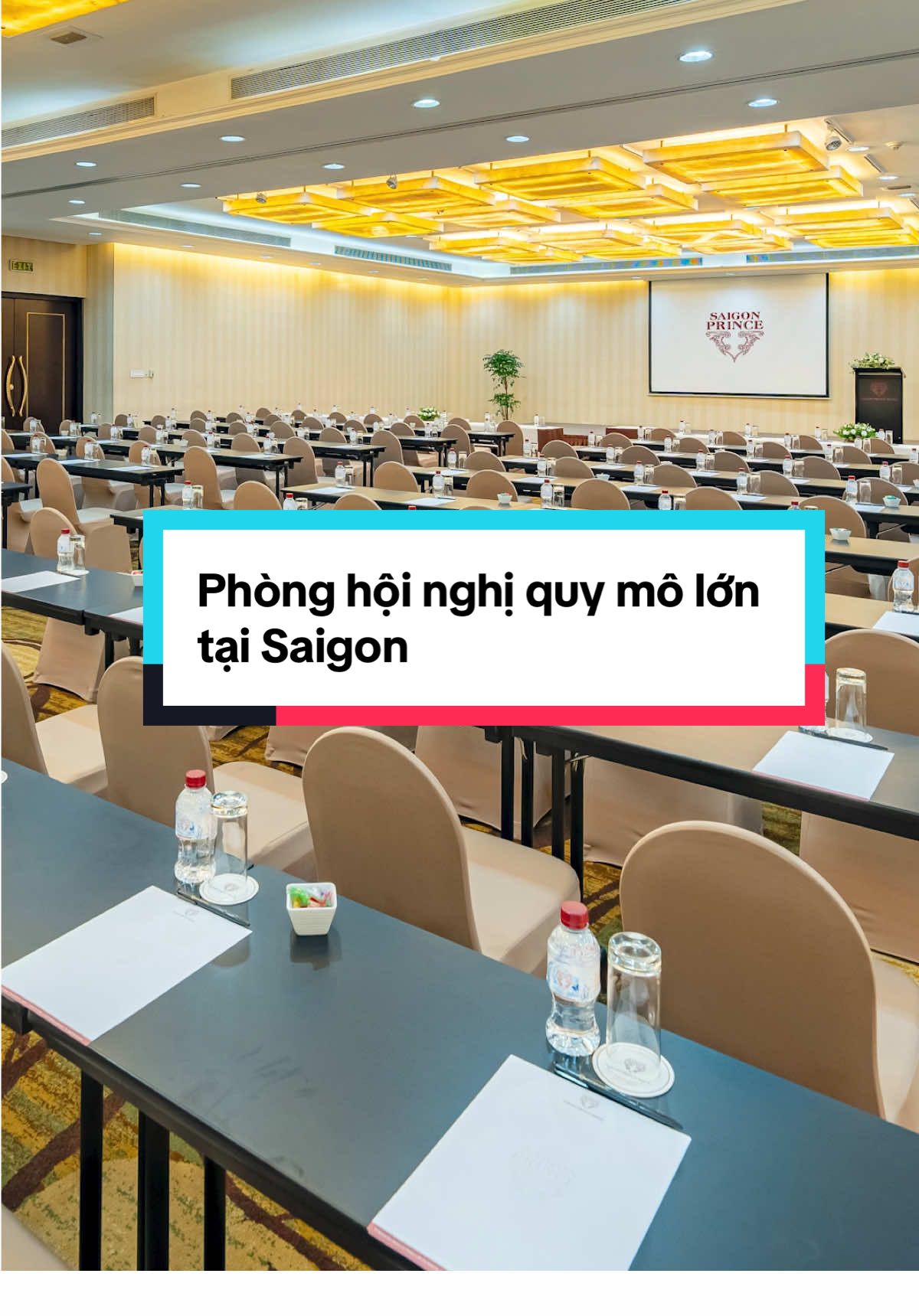 Phòng hội nghị quy mô lớn tại trung tâm Sài Gòn#Saigonprincehotel#meeting #seminar #travel 