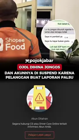 Viral Ojol Dihina Jongos dan Akunnya di Suspend Karena Pelanggan Buat Laporan Palsu😱