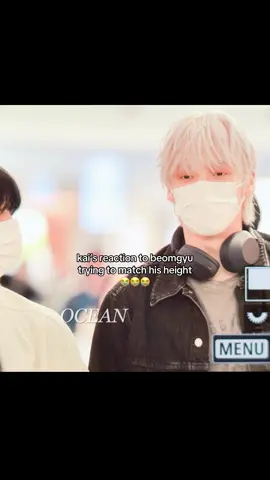 CUTIESSS😭😭the way you can see kai smiling through his mask😭😭😭#hueningkai #txt #beomgyu #beomkai 