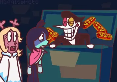 Who else remembers the super secret hotdog route? #deltarune #deltarunefanart #deltarunetomorrow #videogame #spamton #animation #meme 
