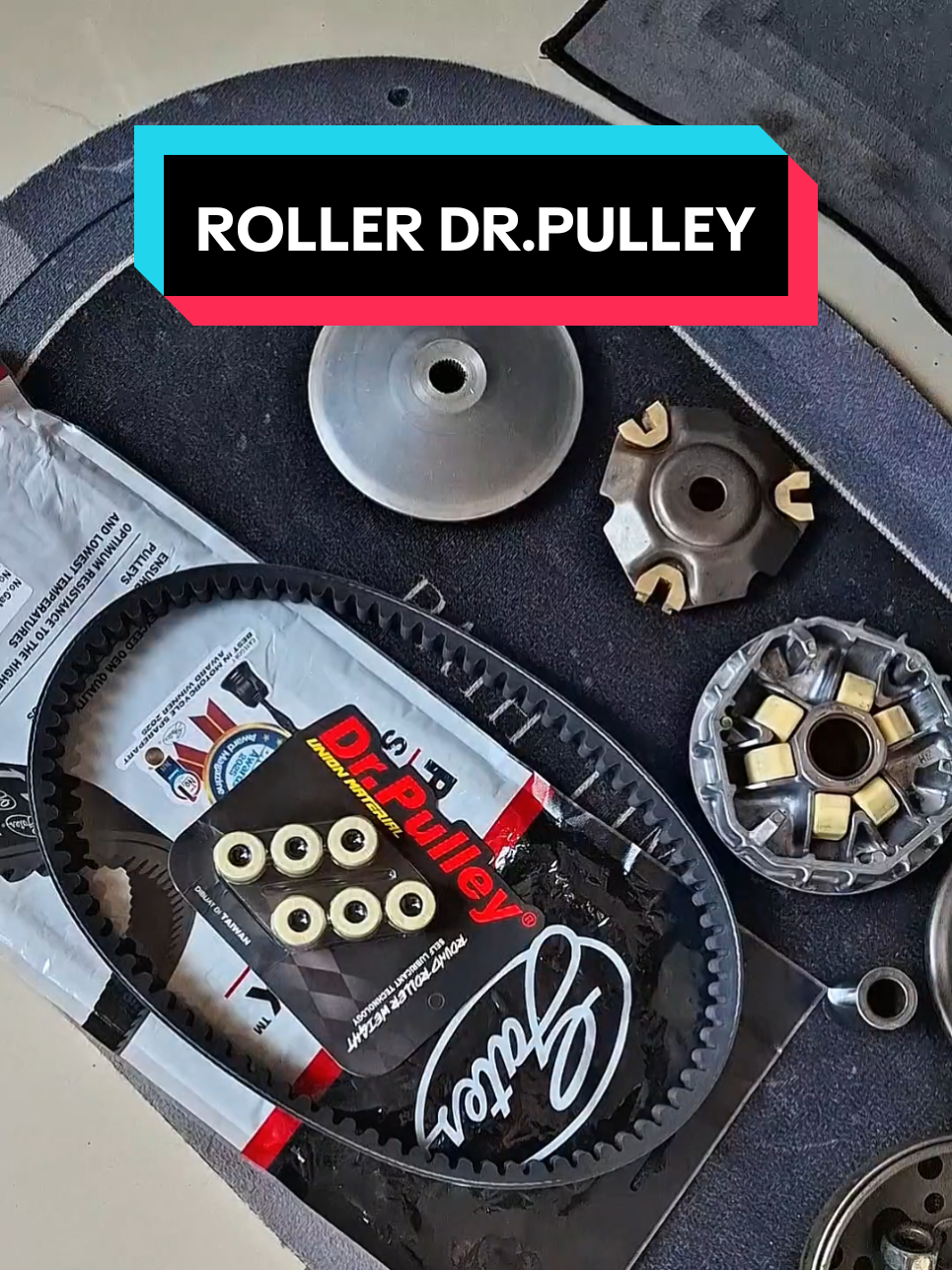 ni solusi roller biar awet tahan lama anti peang lu bisa pake roller dr.pulley, materialnya oke dan teknologi nya juga mantap! #roller #rollermatic #rollerdrpulley #rollerterbaik #rollermotor 