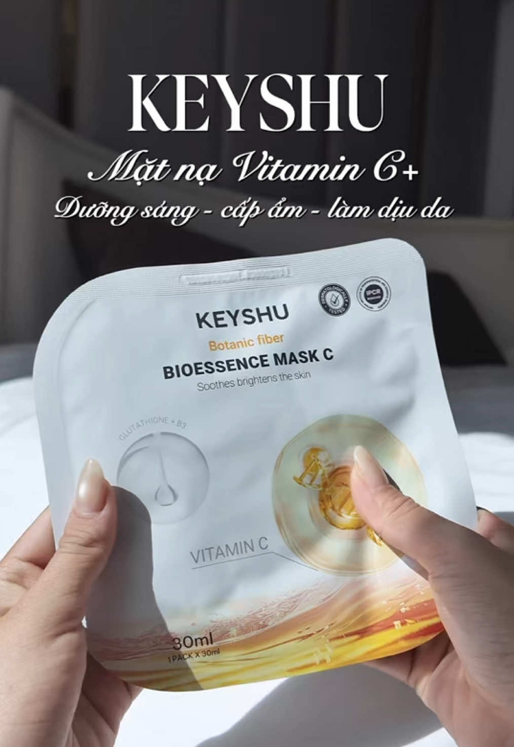 Review mặt nạ Vitamin C của Keyshu dạo này quá hot, xác nhận fomo thành công nha #keyshu #matnavitaminc #keyshulangnghe 