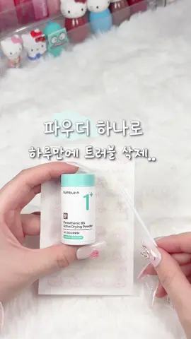 넘버즈인 선생님들 진짜 사랑해요 이 파우더는 평생쓸게요..🩵트러블~지성피부 무조건 있어야함  #넘버즈인 #파우더 #여드름 #트러블 