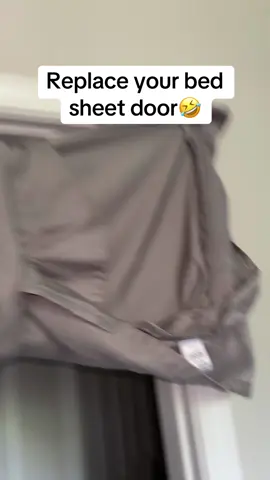 It’s time to replace the bed sheet#door #doorcurtain #curtain #dealsforyoudays #doorreplacement 