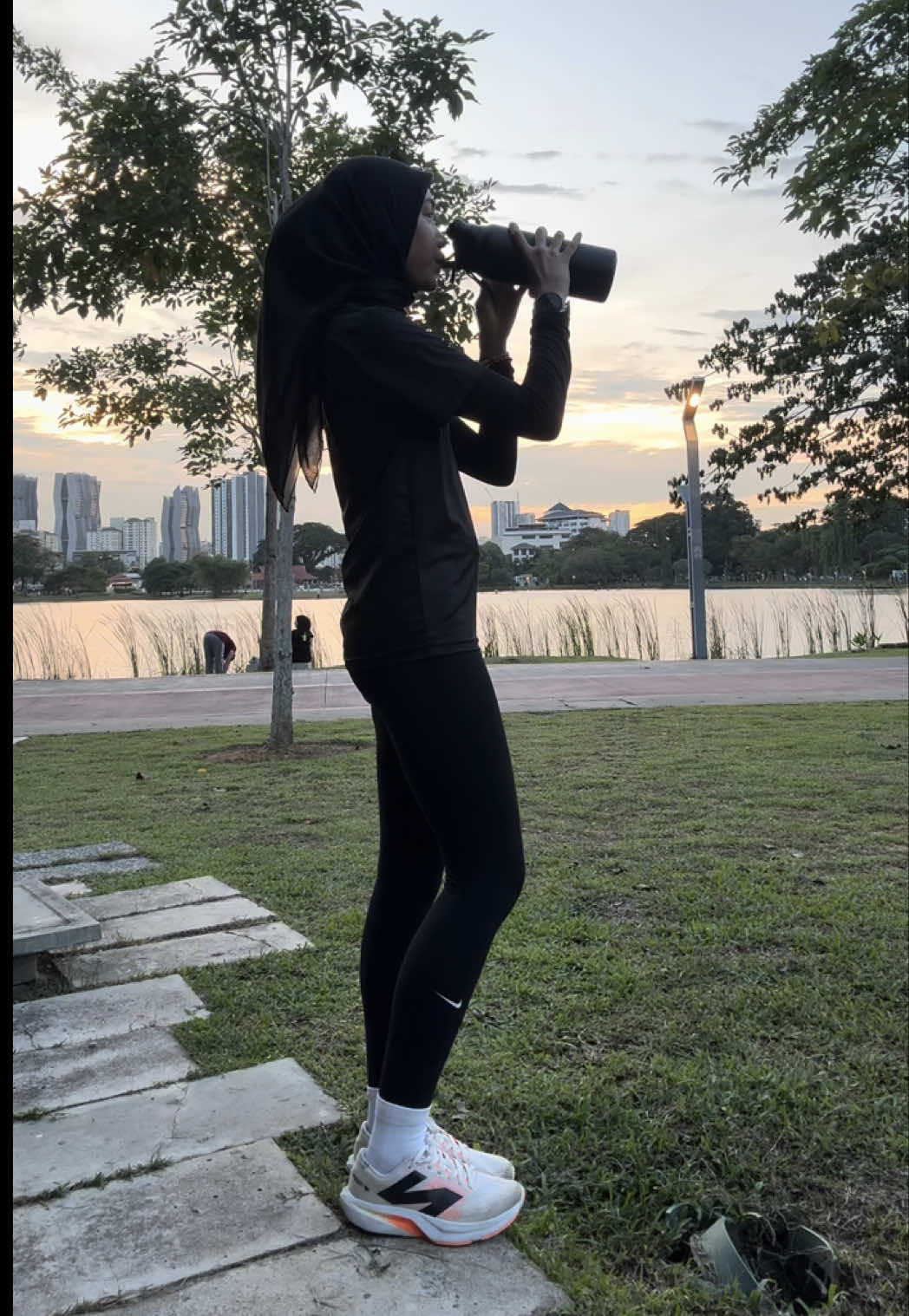Quick 8k before maghrib ⛅️ #run  #Running #runvlog 
