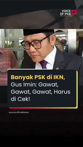 Menko PM kaget dengar banyak PSK menjamur di IKN. Cak Imin @A Muhaimin Iskandar: ‘Waduh, gawat, gawat, gawat… harus dicek!’ 😮  Informasi tambahan dalam 3 bulan satpol PP bahkan sudah tangkap 64 orang dalam tiga kali razia. Sumber berita: metrotvnews  #IKN #PSK #PKB #gusmuhaimin