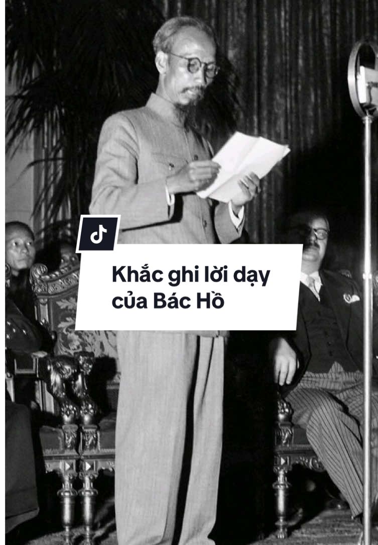 Khắc cốt ghi tâm lời dạy của Bác Hồ. #xuhuong #chuyensuviet #trending #lichsuvietnam #chutichhochiminh #bachokinhyeu 