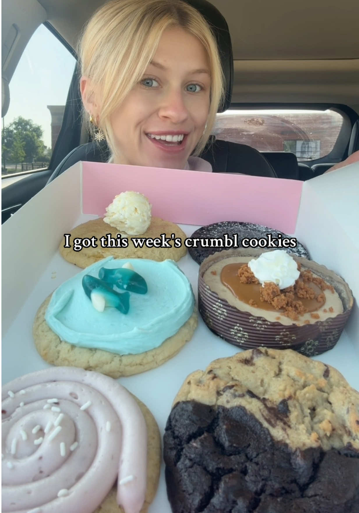 Crumbl cookies of the week lineup! 🍪 #crumbllineup #cookiehaul #Foodie #explore #crumbl 