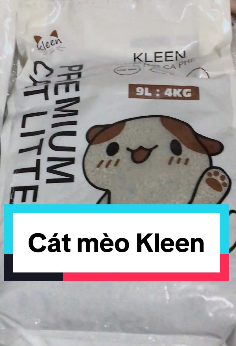 Cát vệ sinh cho mèo Kleen #catmeow #cat #nyli #xuhuong #xh 