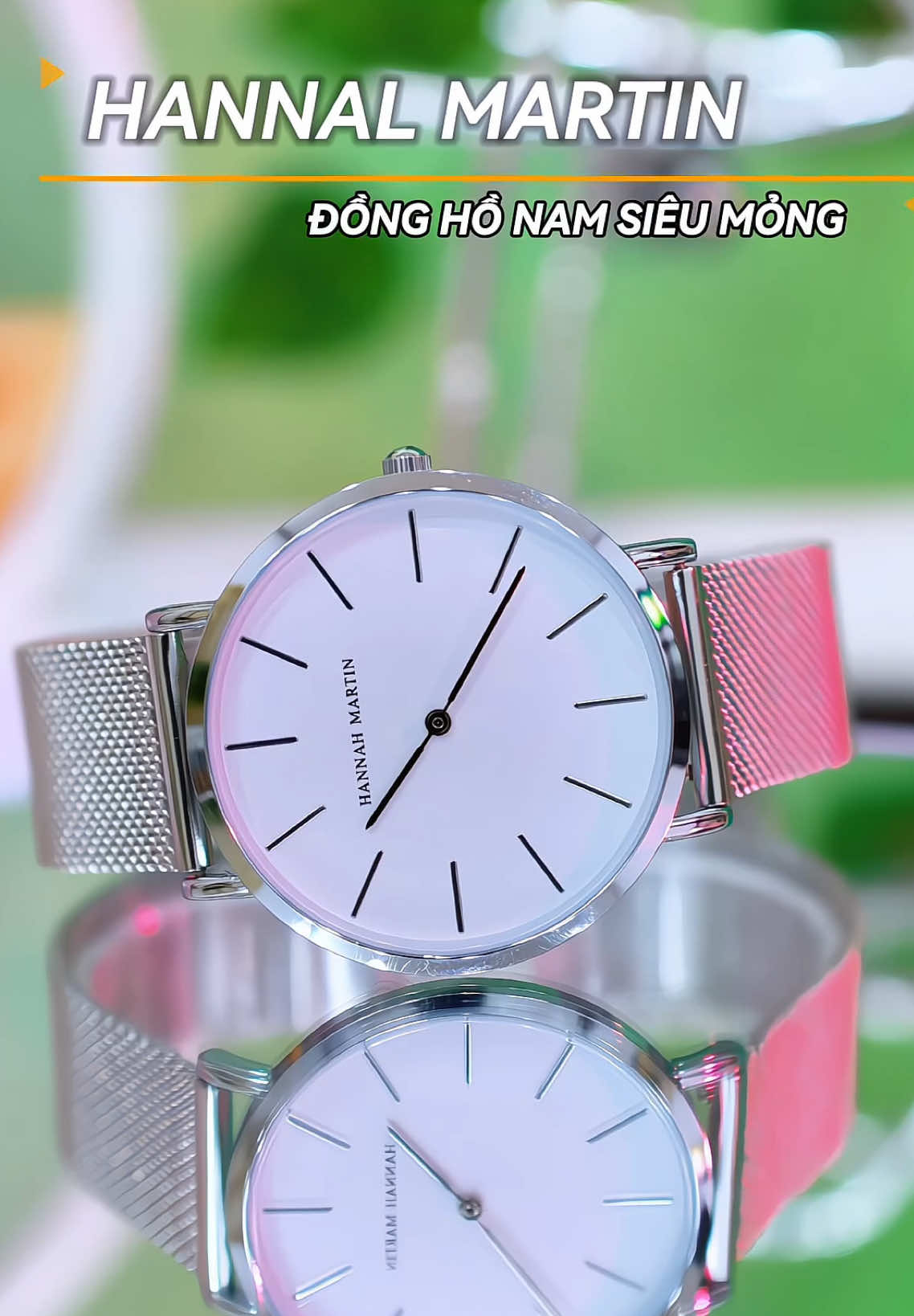 Đồng hồ thời trang nam H.M thiết kế siêu mỏng phong cách đơn giản #dongho #donghonam #donghothoitrang 