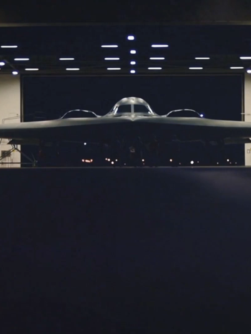 This is an illustration of a B-2 Stealth Bomber aircraft