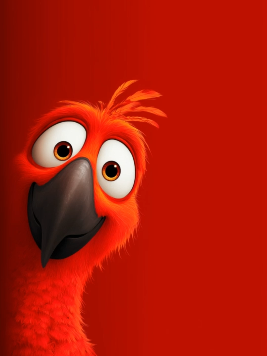 Live Wallpaper | Bring on the Bird Energy! #parrot #cartoon #livewallpaper #redparrot #whimsical #cutevibes #upliftingvibes #happyvibes #phonewallpaper #wallpapervideo #red
