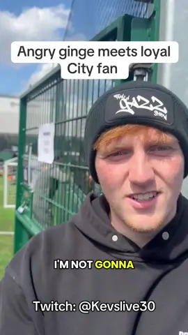 Angry ginge meets loyal city fan #angryginge #f1 #footballtiktok #funny #fyp #goviral #kevslive 
