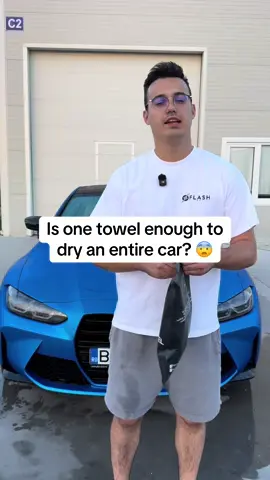 Can you dry an entire car using just one towel from Flash Detail?  #flashdetail #microfibertowel #cardryingtowel 