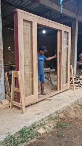 pintu sleding ukuran 230*250 lunas kusen kusen 6*14 pintu 3.8cm kaca 5mm free ongkir sekitar, cod tanpa dp #pintu #pinturaresidencial #kusen #pintukayu #pintuminimalis #pintujati #mahakaryafurnitur #pintusledingminimalis #pintusleding #