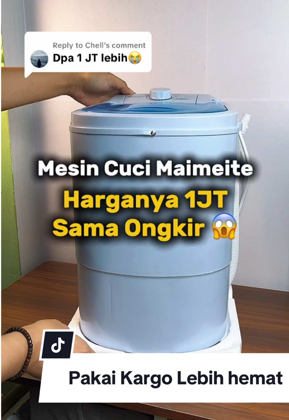 Replying to @Chell Promo mesin cuci maimeite 4,5KG, untuk CO di luar pulau jawa bisa pakai kargo supaya lebih murah. #mesincuci #mesincucimini #mesincuciportable #mesincucimaimeite #promoguncang77  #high 