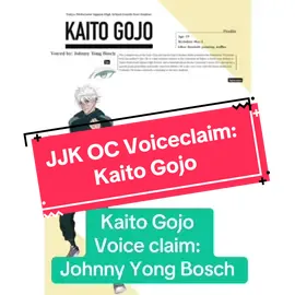 Kaito's voice claim is a mix of Yu Narukami (Persona 4), Dirk/Clarence (Date Everything!), any voice that Bosch can do that matches that pitch (not pictured would be Vash from Trigun, Dante from the Netflix DMC, Nero from DMC) This is also a mix of old (2023) and newer (2024-2025) art too. It also has unreleased art mixed in #ocs #fyp #jjkoc #jjk #jujutsukaisen #LoveIsland 