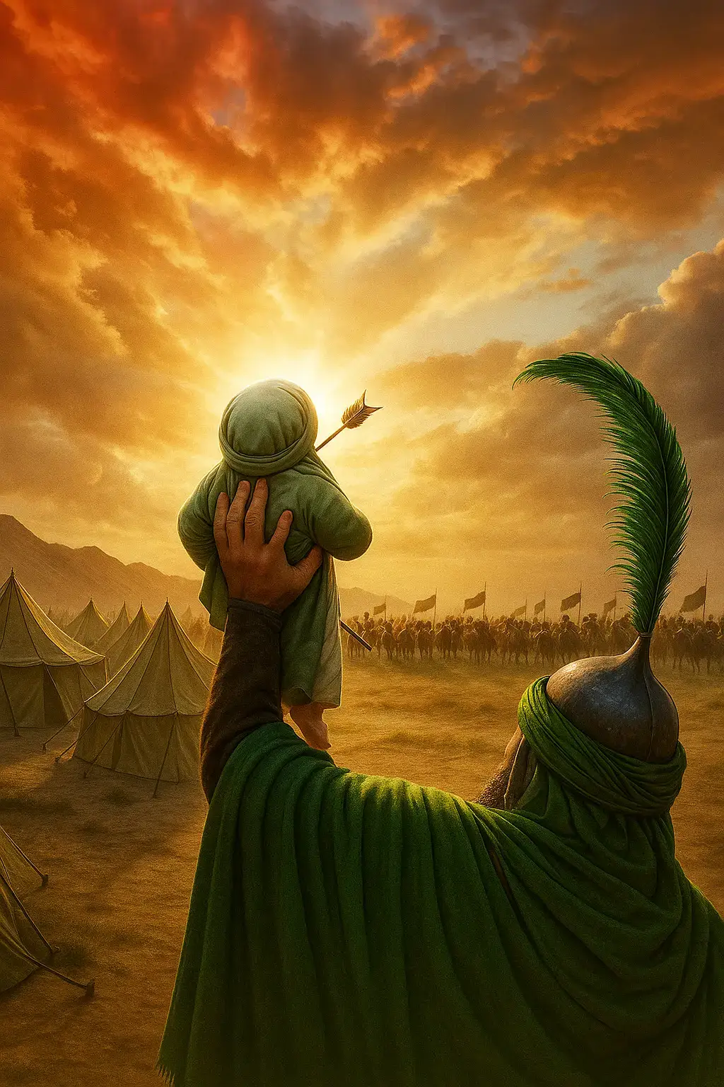بدقة 4k  عاليه الجوده  عبدالله الرضيع عليه السلام 