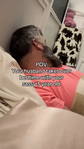 Watching my husband handle bedtime with our tiny drama queen has me wheezing lol  #toddler #bedtimeroutine #drama #sassy #toddkersoftiktok #viral #bedtime #parenting #viral @Matt Simonds208 