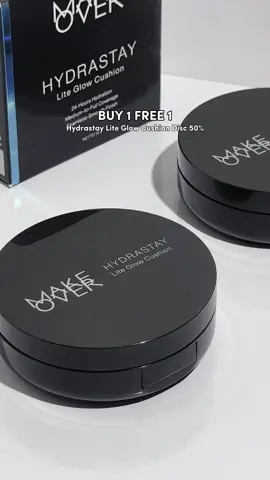 July’s looking real good right now ✨ Buy 1 Free 1 + 50% OFF Hydrastay Lite Glow Cushion 💖 All month long — don’t miss the glow! #MakeOverMY #MakeOverCushionMY 