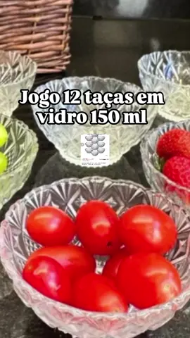 jogo 12 taças de vidro 150 ml sorvete 🍨  #sobremesa #bolw #sobremesafácil #pote #coisasparacasa #creatorsearchinsights2025view🙌 #creatorsearchinsights2025 