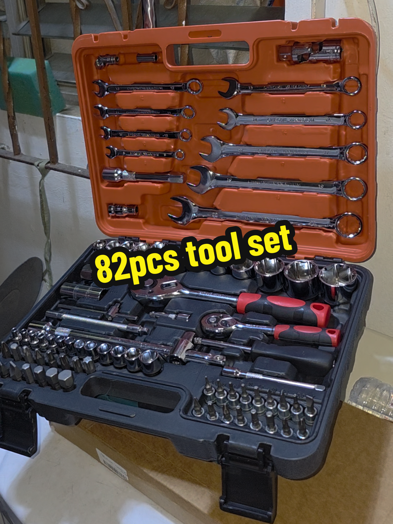 82pcs tool set quality saka original chrome vanadium Umorder ka na boss habang naka discount what you see is what you get. #bosstante #82pcstools #82pcstoolset 