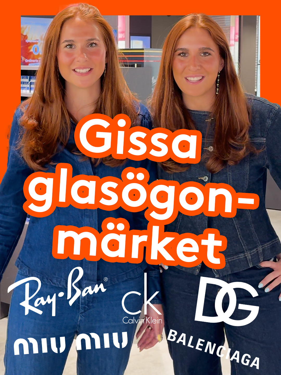 Kan du gissa vilka märken de pratar om – utan att höra namnet? 👓 #synsam #rayban #miumiu #michealkors #loewe #puma #guess #nike #oakley #balenciaga #davidbeckham #dolcegabbana