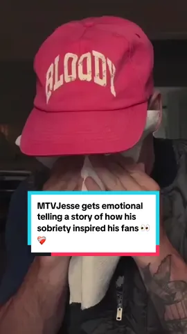 MTVJesse gets emotional explaining how his sobriety inspired his fans 👀❤️‍🩹 #mtvjesse #nelk #sobriety #emotional 