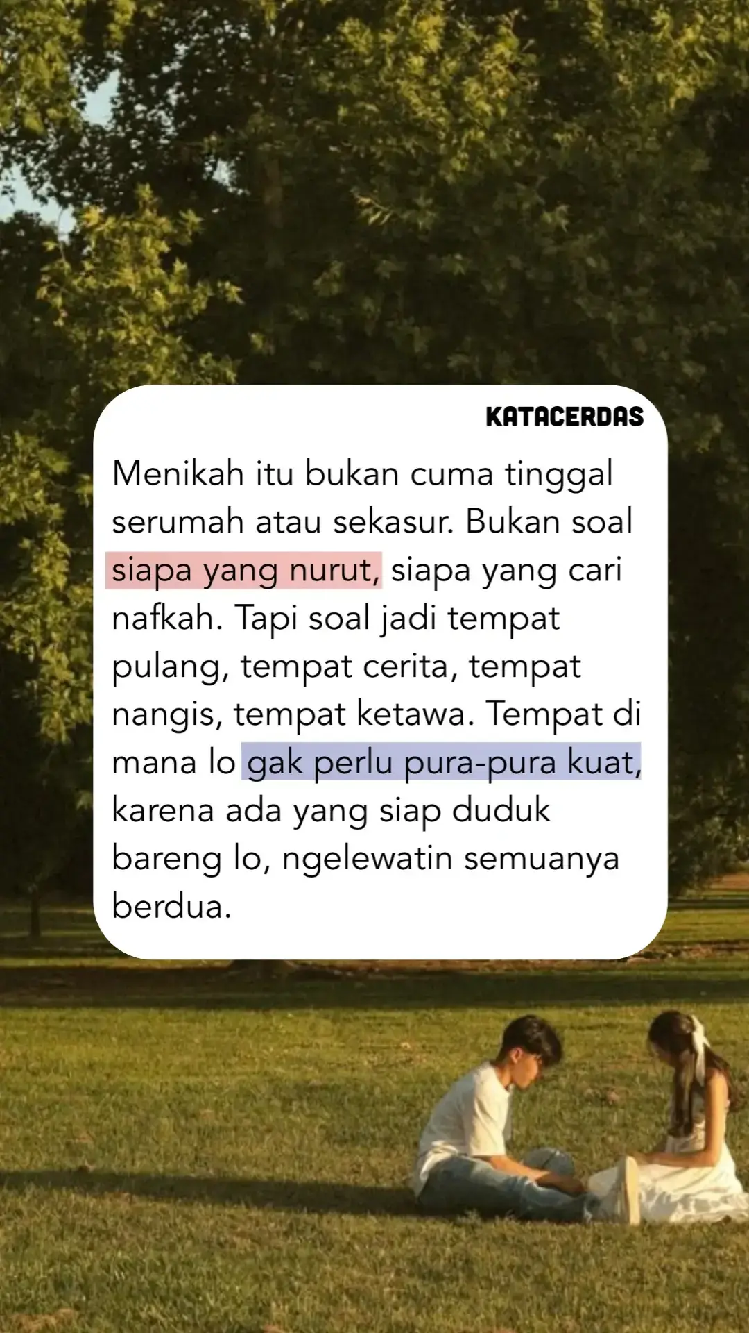 #menikah #pernikahan #cinta #pasangan #hubungan #quoteoftheday✏️ #quotes #katabijak #katakatamotivasi #katakatacinta #masukberandafyp #fyp #foryoupage #xybca 