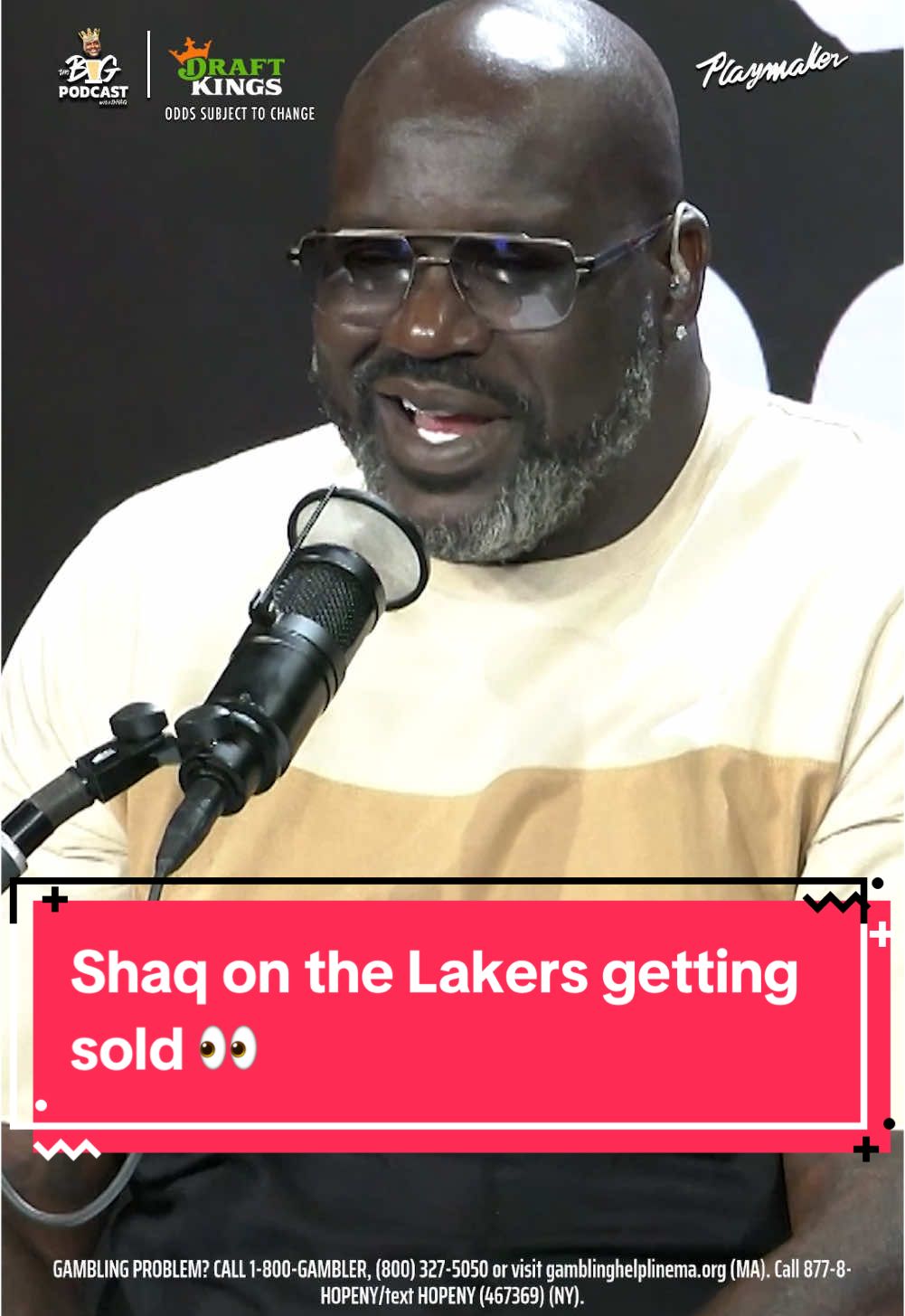 Shaq shares his thoughts on the Lakers getting sold 👀 Download the DraftKings Sportsbook app and sign up using promo code BIGPOD – the crown is yours.