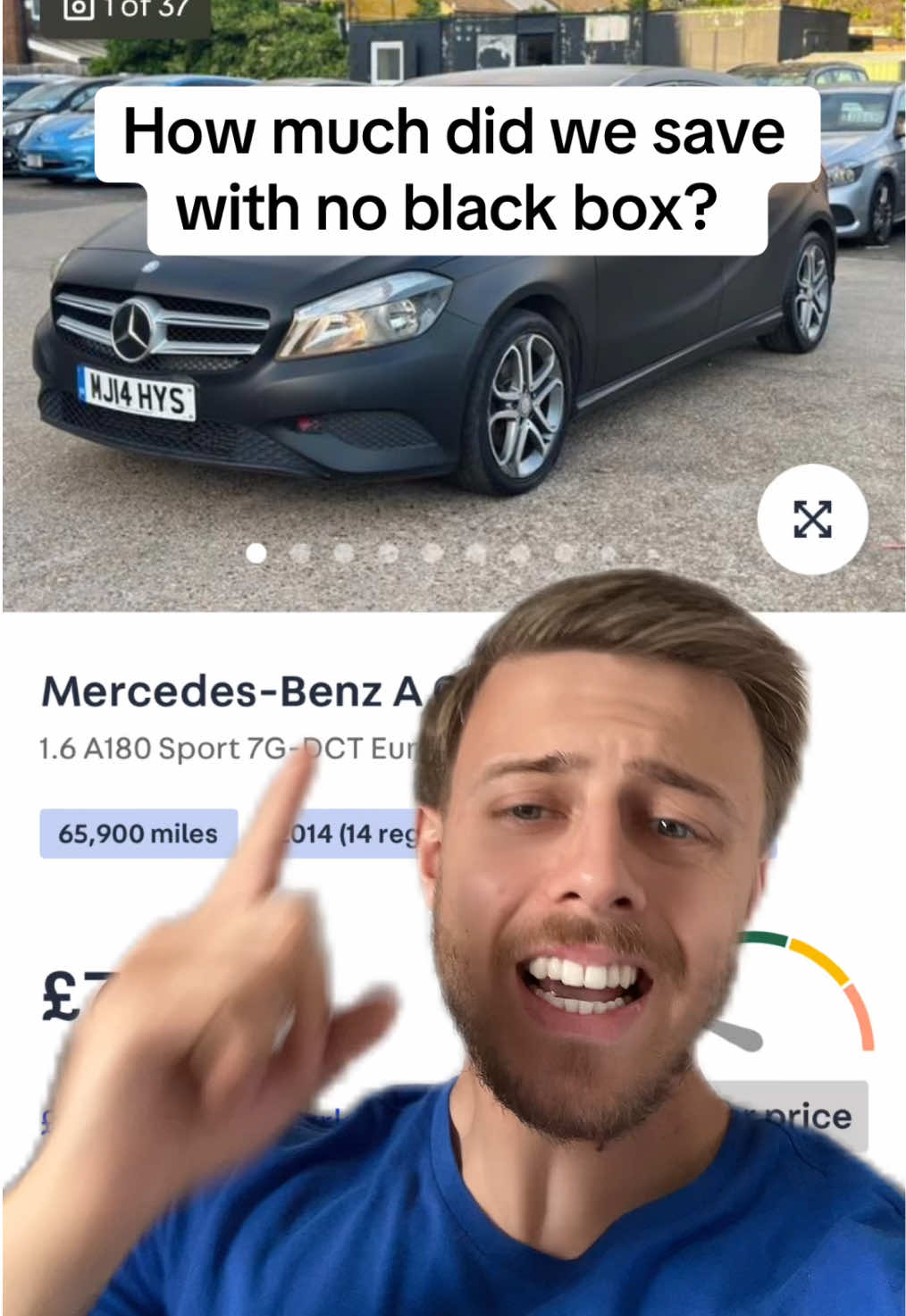 We managed to get Amir a non box quote for less than £1,000 on his first car! #firstcar #newcar #carinsurance #mercedes #aclass #a180 