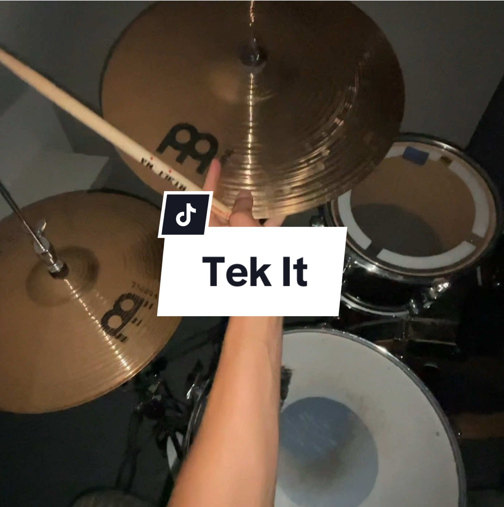 Tek It🥁✨ #drums #drummer #drumcover #fyp #FYP #musictok #trend #tekit #cafune 
