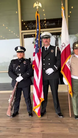 Presenting a multi-agency Honor Guard #lapd #lafd #lacofd #lasd 