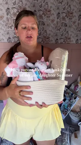 On Summer’s first birthday, we were able to take 20 baskets to be donated at the nicu she spent most of her life at. I’m so grateful we were able to do this to honor her 🫶 #nicumom #nicubaby #lossmom #girlmom #infantloss 