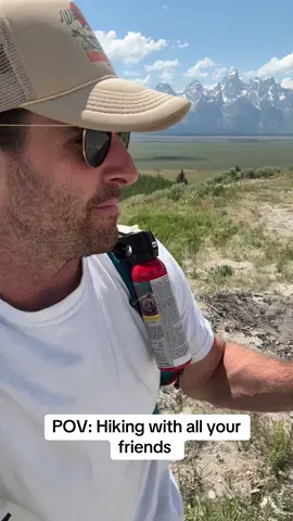 PSA: never run from a bear..whether you have friends or not! 🐻 #grandtetons #tetons #Hiking #solo #hiking #camping #jackson #wyoming #alone #bears #fyppp #naturetiktok 