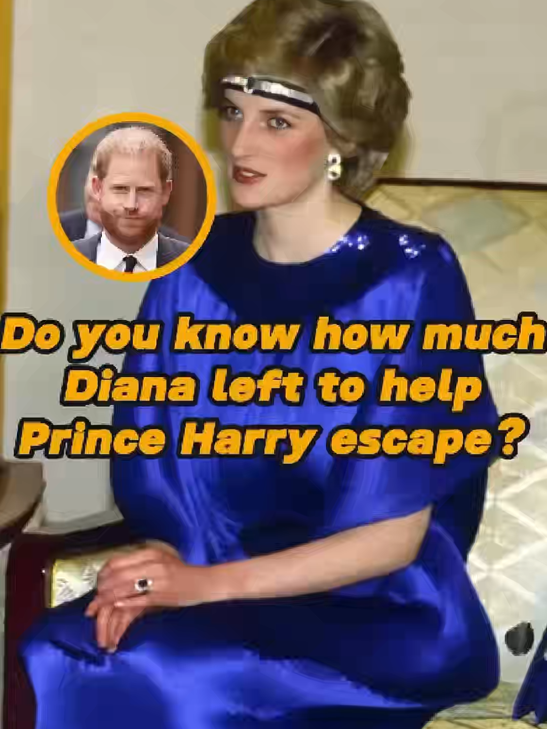 Do you know how much Diana left Prince Harry to ESCAPE the royal life?💰👑 The amount will shock you! #viraltiktok #USA #royal #royalfamilly#royalfamillydrama